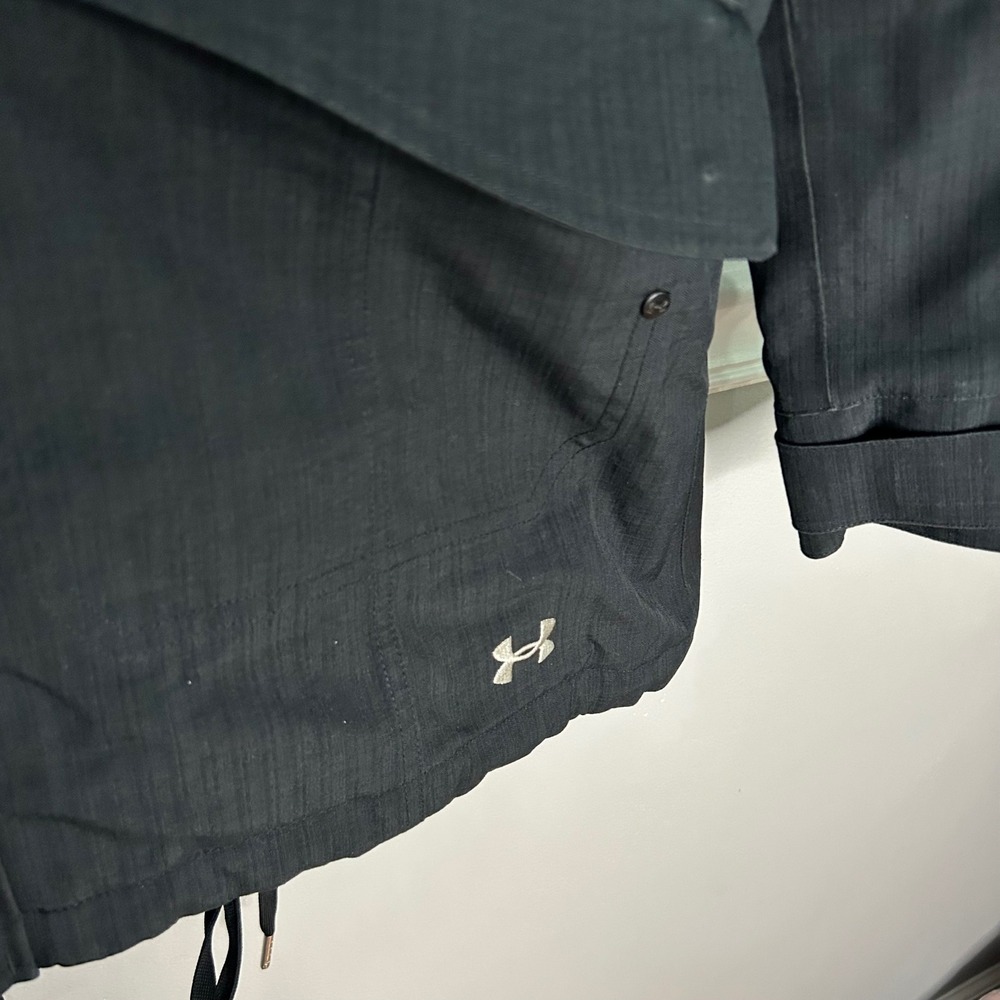 Under Armour Storm3 ColdGear Infrared Parka Jacket Women Medium Black Faux Fur - Picture 2 of 11